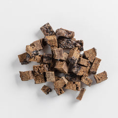 Close-up of lamb-based training treats for pets, made by SHINE Pet Food in Santa Fe