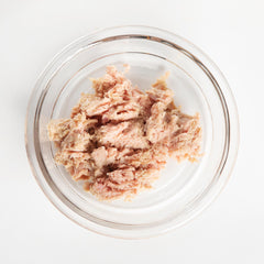 Transitional raw chicken for cats