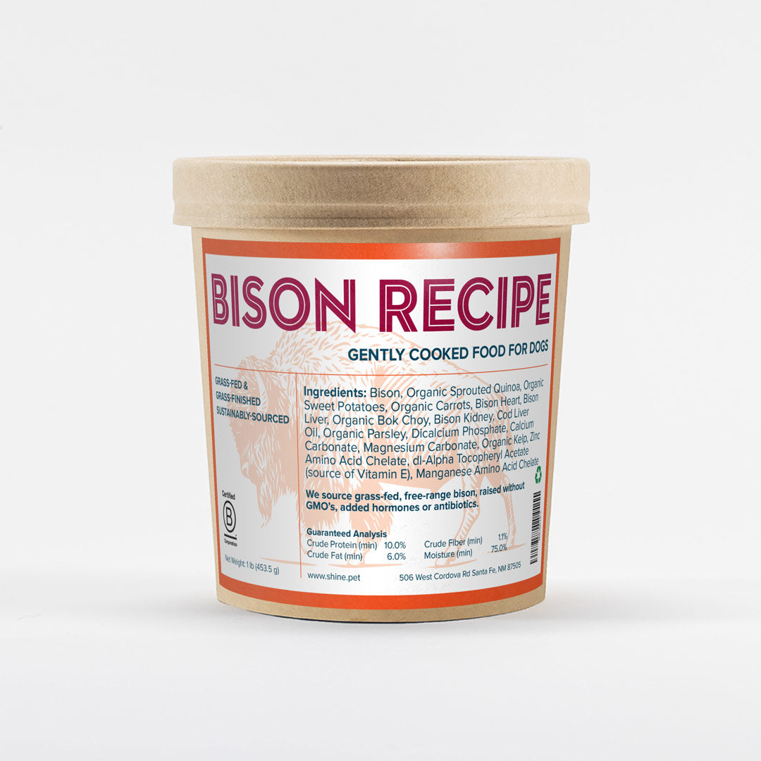 Fresh Grass-Fed Bison Dog Food