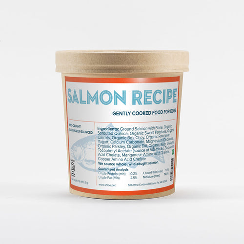 Wild-caught salmon dog food