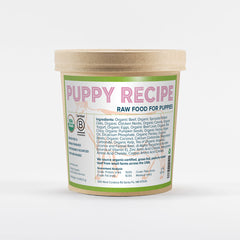 Organic fresh puppy food