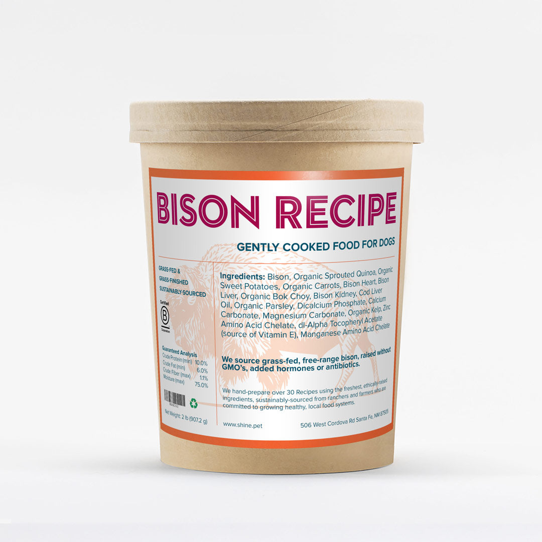 Fresh Grass-Fed Bison Dog Food
