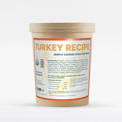 Fresh organic turkey dog food