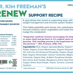 Frozen Renew Support Recipe