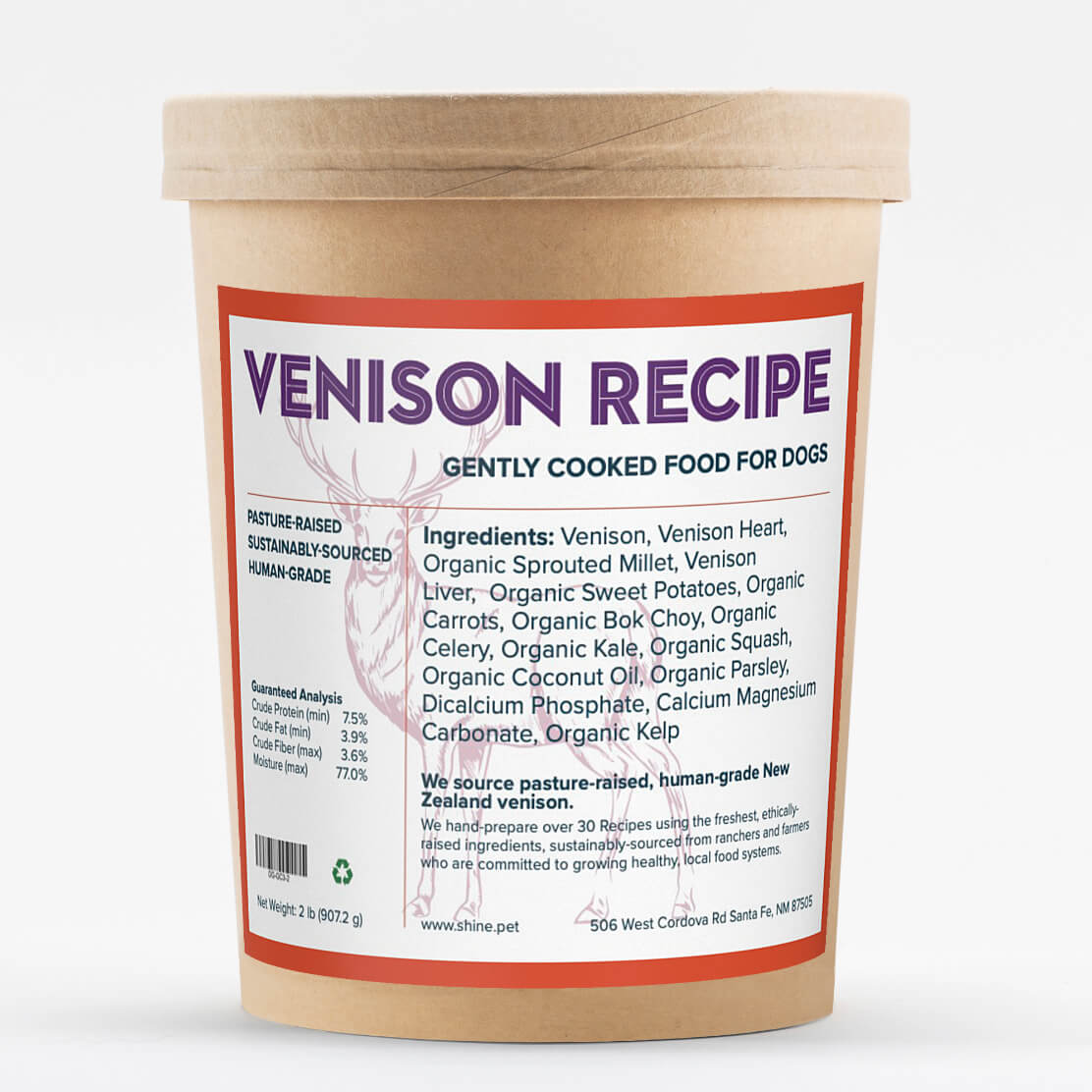 Gently cooked venison recipe