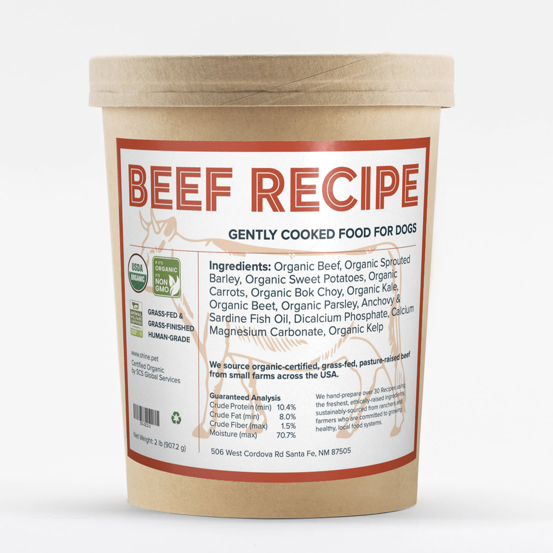 Organic Beef Dog Food | SHINE Pet Food – Santa Fe, NM