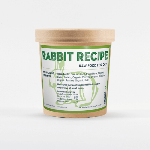 Raw rabbit for cats