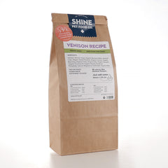 Freeze-dried raw venison dog food made in Santa Fe, NM with human-grade, pasture-raised New Zealand venison. Raw nutrition, naturally preserved.